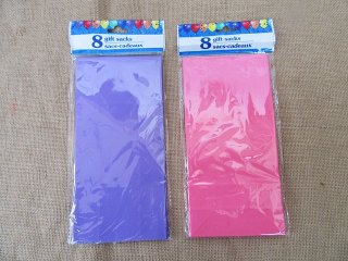 6Packs x 8Pcs Gift Sacks Paper Lolly Treat Bag Party Favor Mixed