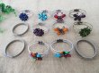 (image for) 12Pcs Unique Design Flower Butterfly Turquoise Etc Bangles