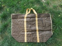 (image for) 2x1Pcs Brown Shopping Bag Grocery Bag Luggage Bags