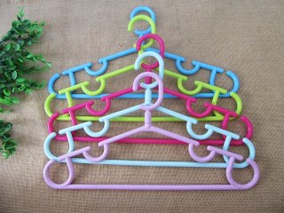 5Pcs New Coat Clothes Closet Hangers 38cm Long - Mixed Color