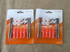 (image for) 5Sheets x 16Pcs Construction Nail Set Screw Nail Bolts Wall Plug