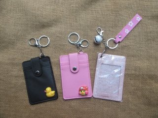 3Pcs Certificate Label Holder Card Cover with Key Rings (image for) 3Pcs Certificate Label Holder Card Cover with Key Rings