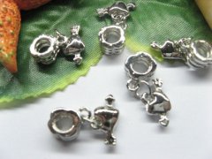 10pcs 18 KGP Plated Screw Arrow Through the Heart Beads 10pcs 18 KGP Plated Screw Arrow Through the Heart Beads