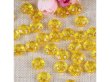 (image for) 500g (2600Pcs) Rondelle Faceted Arylic Loose Bead 8mm Yellow