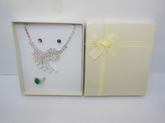 (image for) 12Pcs New Ivory Lace Up Multi-Purpose Jewelry Gift Boxes 15.4x13