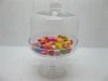 1X Wedding Event Glass Cake Stand/Jar with Lid 25cm