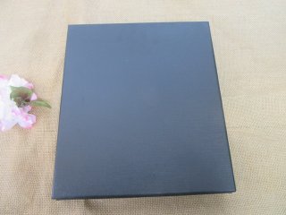 4Pcs Black Kraft Cardboard Wedding Party Packaging Gift Box