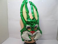 48X Rabbit Shape Inflatable Masks Party Favor Mixed Colour