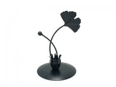 1Pc Creative Desktop Ornament Leaf Black Candlestick Party Home 1Pc Creative Desktop Ornament Leaf Black Candlestick Party Home