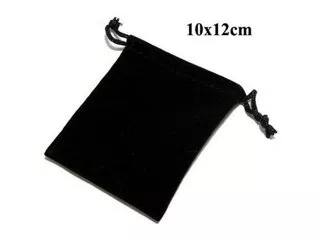 50 Black Velvet Drawstring Gift Jewelry Pouches Good Quality