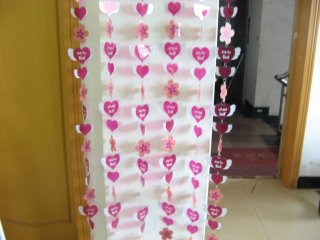 1X Angel Wings Cartoon Curtain with Curtain Rod