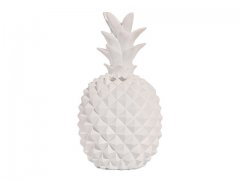 1Pc White Pineapple Piggy Bank Coin Money Box Ornament 23cm High