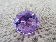 1X Purple Round Crystal Taper Ball 60x38mm 1X Purple Round Crystal Taper Ball 60x38mm