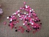36Sheets x 144Pcs Bright Pink Flatback Acrylic Gemstones Rhinest