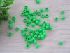 1200Pcs Green Plastic Barrel Pony Beads 6x8mm