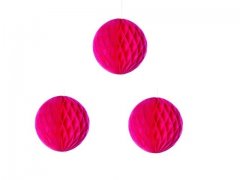14Pcs Hot Pink Honeycomb Ball Tissue Paper Pom Poms Party Lanter 14Pcs Hot Pink Honeycomb Ball Tissue Paper Pom Poms Party Lanter