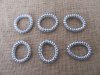 100Pcs Silvery Coil Spring Hair Tie Hair Elastic 6cm Dia. 100Pcs Silvery Coil Spring Hair Tie Hair Elastic 6cm Dia.