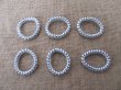 1Pc Silvery Coil Spring Hair Tie Hair Elastic 6cm Dia.