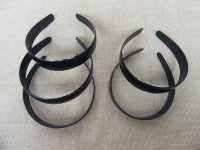20Pcs DIY Shiny Black Headbands Hair Clips Hair Hoop with Teeth