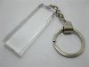 12Pcs Clear Glass Key Rings For Promitional Product
