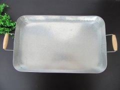 1Pc Metal Tin Summer Sol Tray for Coffee Drink Tableware