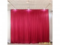 1X Red Wine Silk Cloth Wedding Party Backdrop Curtain Drapes 1X Red Wine Silk Cloth Wedding Party Backdrop Curtain Drapes