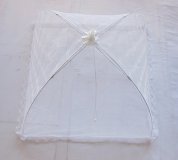 10 White Fold-away Food Cover Pulling Rope For Camper,Kitchen