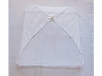 10 White Fold-away Food Cover Pulling Rope For Camper,Kitchen
