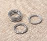 100 Nickel Plated Flat Split Ring Split Key Rings 28mm