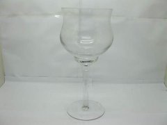 4X Clear Glass Stemmed Votive Candle Holder
