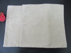 2Pcs Plain Cushion Cover Sofa Waist Bed Throw Flax Pillow Case