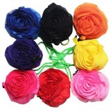 12pcs Roses Foldable Shopping Shoulder Bags Mixed Color