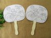 12Pcs Funny Draw it Yourself DIY White Surf's UP Fan