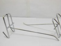 50 Metal Slatwall Grid Peg Hooks Size 15cm