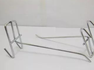 50 Metal Slatwall Grid Peg Hooks Size 15cm