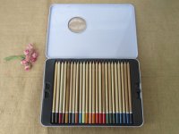 48 Colouring Pencil Set Art Supplies Metal Tin Case Sketch Draw