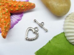 100sets Metal Heart Toggle Clasp yw-ac-tc97 100sets Metal Heart Toggle Clasp yw-ac-tc97