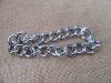 3Strands Silver Metal Link Chain 30cm for Craft Jewelry Making