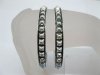 22X Metal Black Punk Bangle Bracelets
