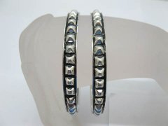 22X Metal Black Punk Bangle Bracelets