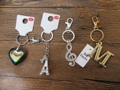 10Pcs Metal Keyrings Key Ring Key Chain Assorted