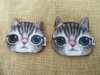 12Pcs Cute 3D Cat Wallet Bag Head Zipper Coin Purses