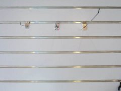 1X Slatwall Panels 14 Aluminum Channel Inserts:122x244cm - White
