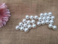 250g (82Pcs) Ivory Round Simulate Pearl Loose Beads 18mm