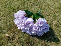 1Bunch x 18Head Lavander Rose Artificial Flower Bouquet Party 1Bunch x 18Head Lavander Rose Artificial Flower Bouquet Party