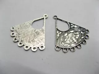 100 Metal Fan Earring Connector Finding ac-pe237
