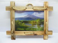 4Pcs 7" Wall Hanging Wooden Picture Photo Frame