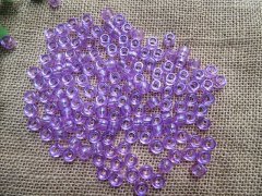 500g Transparent Purple Barrel Pony Beads Loose Bead 8mm 500g Transparent Purple Barrel Pony Beads Loose Bead 8mm