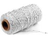 2x100Yards Silver White Cotton Bakers Twine String Cord Rope Cra