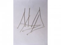 500gram Nickel Plated 24mm Head Pins Jewelry Finding